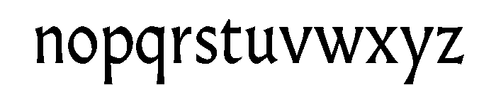 AlmostDisplay Roman Font LOWERCASE