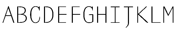 Aloha Thin 811b0672 Font UPPERCASE