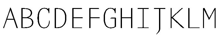 Aloha Thin 880b232b Font UPPERCASE