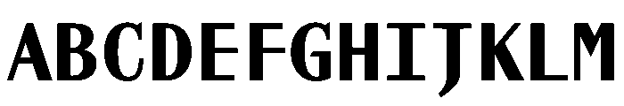 AlohaVAR Black Instance Font UPPERCASE