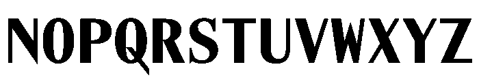 AlohaVAR Black Instance Font UPPERCASE