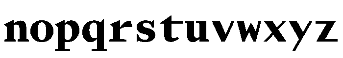 AlohaVAR Black Instance Font LOWERCASE