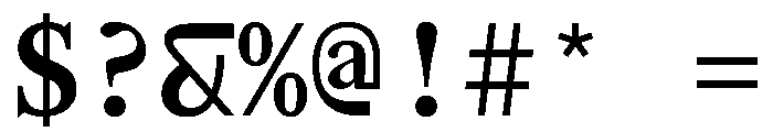 AlohaVAR Bold Instance Font OTHER CHARS