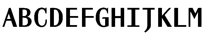 AlohaVAR Bold Instance Font UPPERCASE