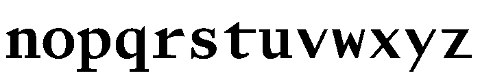 AlohaVAR Bold Instance Font LOWERCASE