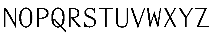 AlohaVAR Light Instance Font UPPERCASE
