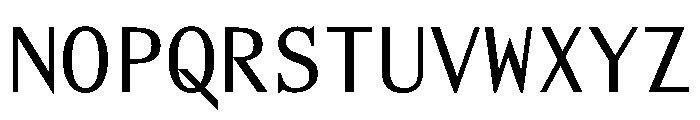 AlohaVAR Regular Instance Font UPPERCASE