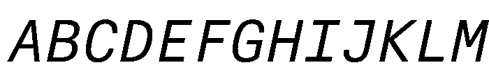 Alpaga BookItalic 693e80a0 Font UPPERCASE