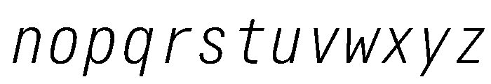 Alpaga CondExtLtIta Fa11ffaa Font LOWERCASE