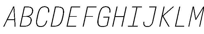 Alpaga CondThinIta 6094515e Font UPPERCASE