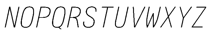 Alpaga CondThinIta 6094515e Font UPPERCASE