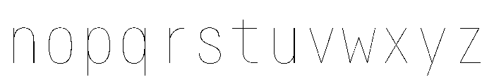 Alpaga CondensedHairline Bb381149 Font LOWERCASE