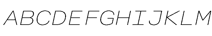 Alpaga ExpThinIta 71489f53 Font UPPERCASE