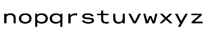 Alpaga Expanded D73d4350 Font LOWERCASE