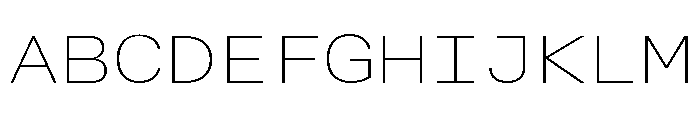 Alpaga ExpandedThin 08f69107 Font UPPERCASE