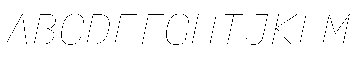 Alpaga HairlineItalic 004bc4e4 Font UPPERCASE
