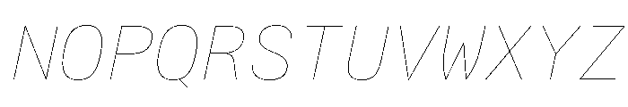 Alpaga HairlineItalic 004bc4e4 Font UPPERCASE