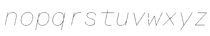 Alpaga HairlineItalic 004bc4e4 Font LOWERCASE