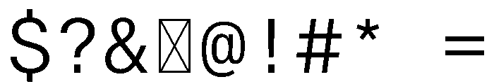Alpaga Light Font OTHER CHARS