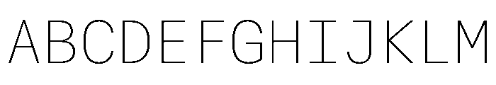Alpaga Thin 735b96ea Font UPPERCASE