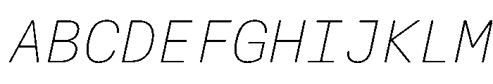 Alpaga ThinItalic 82e3e067 Font UPPERCASE