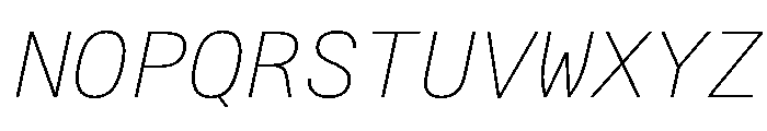 Alpaga ThinItalic A8583119 Font UPPERCASE
