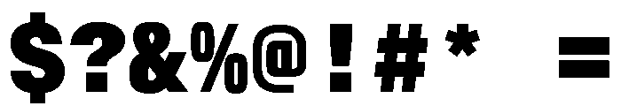 AlpagaVAR Black Instance Font OTHER CHARS