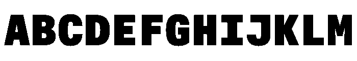 AlpagaVAR Black Instance Font UPPERCASE