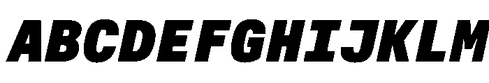 AlpagaVAR BlackItalic Instance 3911ab1f Font UPPERCASE