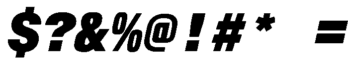 AlpagaVAR BlackItalic Instance Font OTHER CHARS