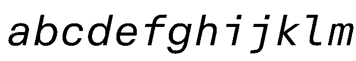 AlpagaVAR BookItalic Instance FONT