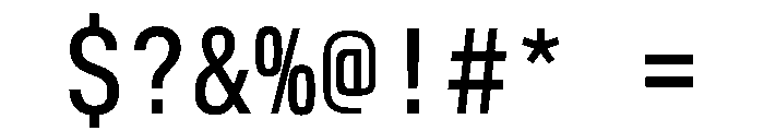 AlpagaVAR Condensed Instance Font OTHER CHARS