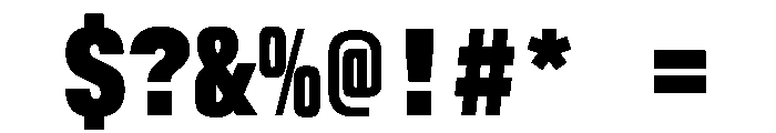 AlpagaVAR CondensedBlack Instance Font OTHER CHARS