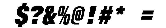 AlpagaVAR CondensedBlackItalic Instance Font OTHER CHARS