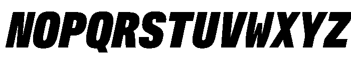 AlpagaVAR CondensedBlackItalic Instance Font UPPERCASE
