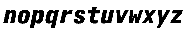 AlpagaVAR CondensedBoldItalic Instance 46add6a4 Font LOWERCASE