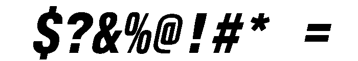 AlpagaVAR CondensedBoldItalic Instance Font OTHER CHARS