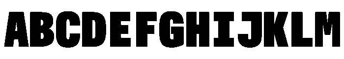 AlpagaVAR CondensedExtraBlack Instance Font UPPERCASE