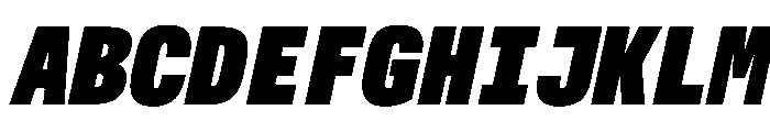 AlpagaVAR CondensedExtraBlackItalic Instance 416d6b54 Font UPPERCASE