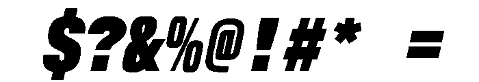 AlpagaVAR CondensedExtraBlackItalic Instance Font OTHER CHARS