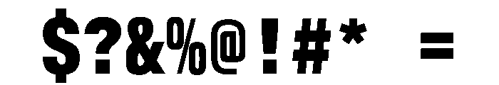 AlpagaVAR CondensedExtraBold Instance Font OTHER CHARS