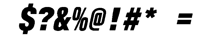 AlpagaVAR CondensedExtraBoldItalic Instance Font OTHER CHARS