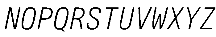 AlpagaVAR CondensedExtraLightItalic Instance 6f8195bb Font UPPERCASE