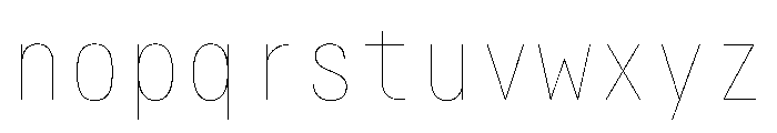 AlpagaVAR CondensedHairline Instance Font LOWERCASE