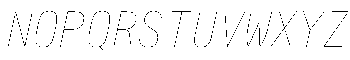 AlpagaVAR CondensedHairlineItalic Instance F18c1273 Font UPPERCASE