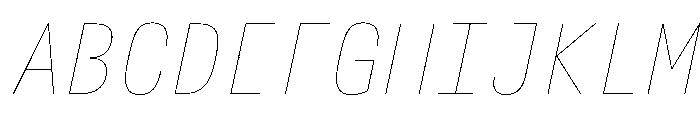 AlpagaVAR CondensedHairlineItalic Instance Font UPPERCASE