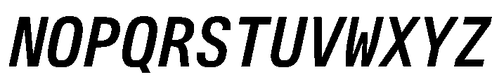 AlpagaVAR CondensedMediumItalic Instance Font UPPERCASE