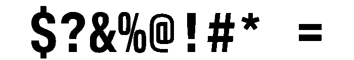 AlpagaVAR CondensedSemiBold Instance Font OTHER CHARS