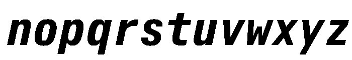 AlpagaVAR CondensedSemiBoldItalic Instance B61ac956 Font LOWERCASE