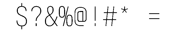 AlpagaVAR CondensedThin Instance Font OTHER CHARS